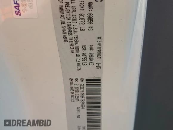 ✅ 2015 FIAT 500 Pop • VIN: 3C3CFFAR0FT624604 • Lot: 82359435. Listed on Copart with 81,060 mi. Free auction sales archive from the USA and detailed vehicle history report at DreamBid. Image 12.