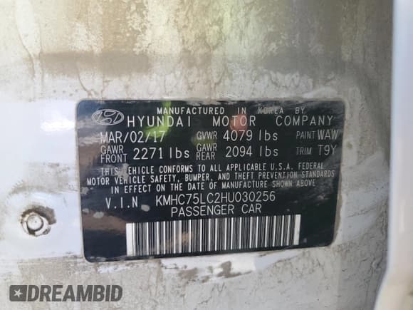 ✅ 2017 Hyundai Ioniq SEL • VIN: KMHC75LC2HU030256 • Lot: 81768915. Wystawiony na Copart z przebiegiem 122 843 mil. Bezpłatny archiwum sprzedaży aukcyjnych z USA i szczegółowy raport historii pojazdu na DreamBid. Zdjęcie 12.