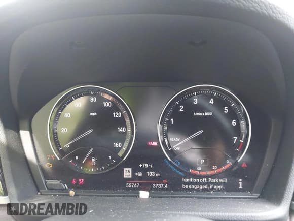 ✅ 2022 BMW X1 xDrive28i • VIN: WBXJG9C04N5V16794 • Lot: 41667535. Listed on IAAI with 55,747 mi. Free auction sales archive from the USA and detailed vehicle history report at DreamBid. Image 7.