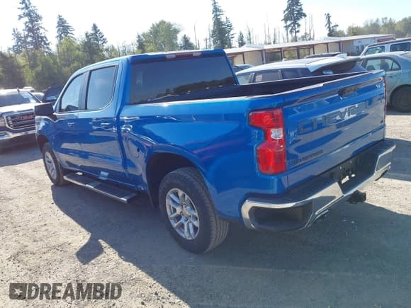 ✅ 2023 Chevrolet Silverado 1500 LT • VIN: 1GCUDDED6PZ103468 • Lot: 42842892. Listed on IAAI with 33,792 mi. Free auction sales archive from the USA and detailed vehicle history report at DreamBid. Image 3.