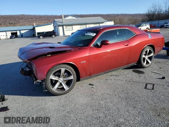 2014 Dodge Challenger R/T 100th Anniversary Appearance с VIN 2C3CDYBT4EH225343, выставлен на аукционе Copart как лот 48141775 с пробегом 25 511 миль миль и Списание • Salvage title. История ставок и продаж доступна на DreamBid. Изображение 1.