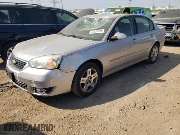 2007 Chevrolet Malibu 1LT with VIN 1G1ZT58F67F112550, listed as a Copart auction lot 71235294 with 106,824 mi miles and Salvage title. Bid and sale history available at DreamBid. Image 1.