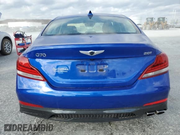 ✅ 2020 Genesis G70 Sport • VIN: KMTG24LA1LU063322 • Lot: 78487314. Listed on Copart with 14,284 mi. Free auction sales archive from the USA and detailed vehicle history report at DreamBid. Image 6.