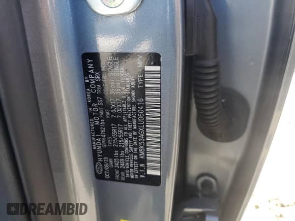 2020 Hyundai Kona Ultimate z VIN KM8K53AGXLU060416, wystawiony jako Copart lot #68148615 z przebiegiem 53 929 mil mil oraz Szkoda całkowita • Salvage title. Historia ofert i sprzedaży dostępna na DreamBid. Obrazek 12.