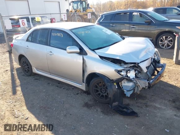 ✅ 2010 Toyota Corolla LE • VIN: 1NXBU4EE8AZ343167 • Lot: 43509853. Listed on IAAI with 129,474 mi. Free auction sales archive from the USA and detailed vehicle history report at DreamBid. Image 1.
