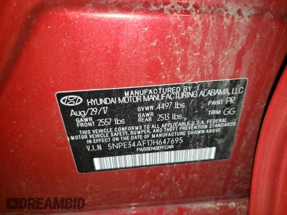 ✅ 2018 Hyundai Sonata Limited • VIN: 5NPE34AF1JH647695 • Лот: 42664063. Опубликован ранее на Copart с пробегом 42 135 миль. Бесплатный доступ к архиву аукционных продаж из США и подробный отчёт об истории автомобиля на DreamBid. Изображение 12.