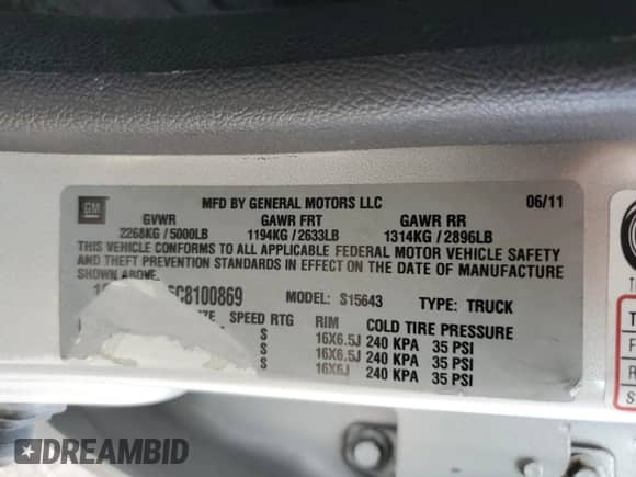 2012 Chevrolet Colorado 1LT с VIN 1GCDSCF96C8100869, выставлен на аукционе Copart как лот 54741355 с пробегом 82 399 миль миль и Списание • Salvage title. История ставок и продаж доступна на DreamBid. Изображение 12.