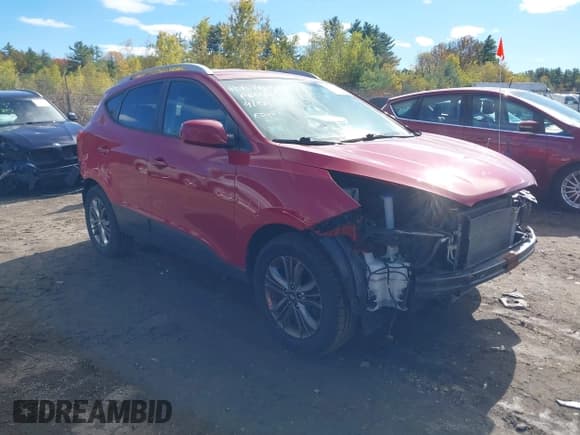 ✅ 2014 Hyundai Tucson SE • VIN: KM8JUCAG2EU914218 • Lot: 43467379. Listed on IAAI with 114,682 mi. Free auction sales archive from the USA and detailed vehicle history report at DreamBid. Image 1.