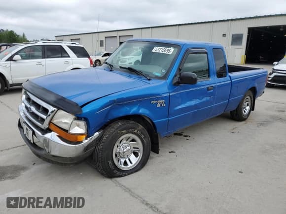 ✅ 1999 Ford Ranger XLT • VIN: 1FTYR14X7XTA34175 • Лот: 51215695. Опубликован ранее на Copart с пробегом 112 005 миль. Бесплатный доступ к архиву аукционных продаж из США и подробный отчёт об истории автомобиля на DreamBid. Изображение 1.