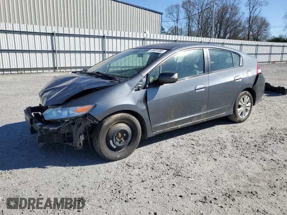 ✅ 2012 Honda Insight EX • VIN: JHMZE2H76CS001683 • Lot: 49061885. Listed on Copart with 259,158 mi. Free auction sales archive from the USA and detailed vehicle history report at DreamBid. Image 1.