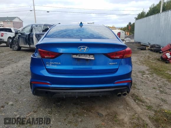 ✅ 2017 Hyundai Elantra Sport • VIN: KMHD04LB7HU324388 • Lot: 83838125. Listed on Copart with 288,331 mi. Free auction sales archive from the USA and detailed vehicle history report at DreamBid. Image 6.