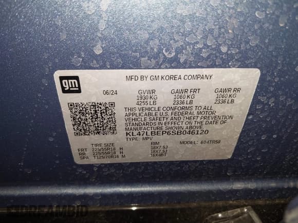 ✅ 2025 Buick Envista Sport Touring • VIN: KL47LBEP6SB046120 • Lot: 43237833. Wystawiony na IAAI z przebiegiem 8 517 mil. Bezpłatny archiwum sprzedaży aukcyjnych z USA i szczegółowy raport historii pojazdu na DreamBid. Zdjęcie 9.