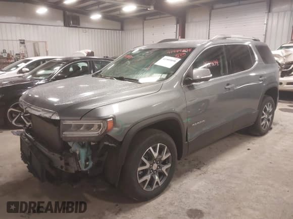 ✅ 2022 GMC Acadia SLE • VIN: 1GKKNRL42NZ100931 • Lot: 41989898. Listed on IAAI with 65,545 mi. Free auction sales archive from the USA and detailed vehicle history report at DreamBid. Image 2.