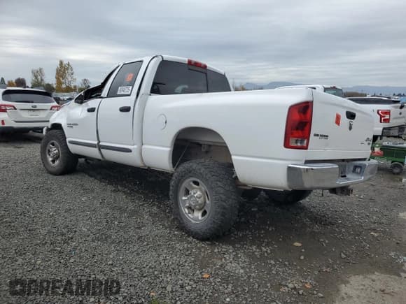 ✅ 2006 Dodge 2500 SLT • VIN: 3D7KS28C76G178513 • Lot: 90848735. Listed on Copart with Not provided. Free auction sales archive from the USA and detailed vehicle history report at DreamBid. Image 2.