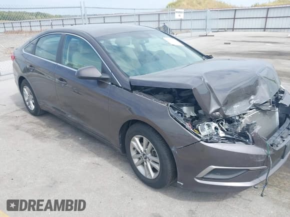 ✅ 2016 Hyundai Sonata SE • VIN: 5NPE24AF9GH371567 • Lot: 43176076. Listed on IAAI with 105,077 mi. Free auction sales archive from the USA and detailed vehicle history report at DreamBid. Image 1.