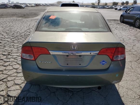 ✅ 2009 Honda Civic GX • VIN: 1HGFA46599L000481 • Lot: 66741445. Listed on Copart with 191,092 mi. Free auction sales archive from the USA and detailed vehicle history report at DreamBid. Image 6.