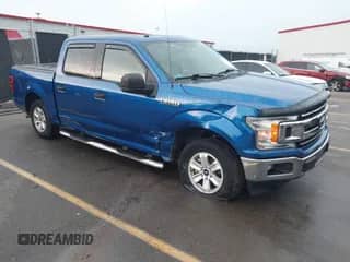 2018 Ford F-150 XL with VIN 1FTEW1CB2JFC79764, listed as a IAAI auction lot 42378319 with 69,571 mi miles and . Bid and sale history available at DreamBid. Image 1.