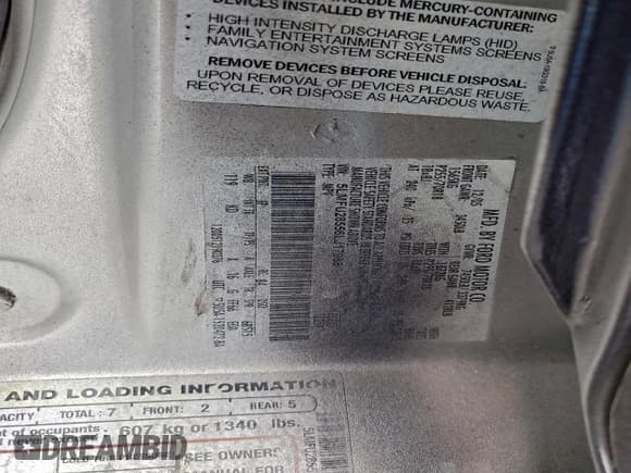 ✅ 2006 Lincoln Navigator Luxury • VIN: 5LMFU28556LJ17986 • Lot: 94752845. Listed on Copart with 166,651 mi. Free auction sales archive from the USA and detailed vehicle history report at DreamBid. Image 13.