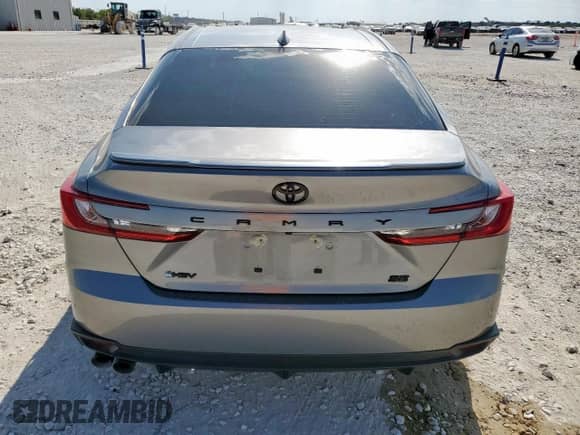 2025 Toyota Camry SE with VIN 4T1DAACK7SU551132, listed as a Copart auction lot 81934675 with 9,997 mi miles and Salvage title. Bid and sale history available at DreamBid. Image 6.