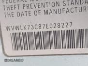 ✅ 2007 Volkswagen Passat 2.0T • VIN: WVWLK73C87E028227 • Лот: 42515735. Опубликован ранее на IAAI с пробегом 186 410 миль. Бесплатный доступ к архиву аукционных продаж из США и подробный отчёт об истории автомобиля на DreamBid. Изображение 9.