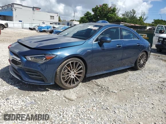 ✅ 2021 Mercedes-Benz CLA 35 AMG • VIN: W1K5J5BB4MN179379 • Lot: 84796485. Listed on Copart with 12,939 mi. Free auction sales archive from the USA and detailed vehicle history report at DreamBid. Image 1.