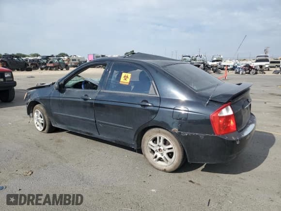 ✅ 2005 Kia Spectra LX • VIN: KNAFE121155154831 • Lot: 72072135. Listed on Copart with Not provided. Free auction sales archive from the USA and detailed vehicle history report at DreamBid. Image 2.