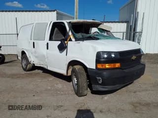 ✅ 2023 Chevrolet Express Cargo • VIN: 1GCWGAFP7P1217260 • Lot: 42511892. Listed on IAAI with 34,592 mi. Free auction sales archive from the USA and detailed vehicle history report at DreamBid. Image 1.