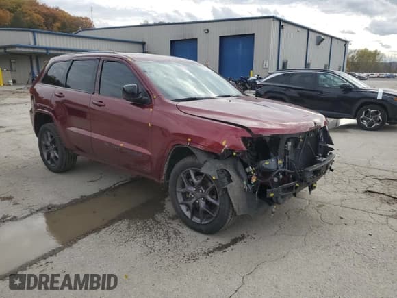 ✅ 2021 Jeep Grand Cherokee Limited • VIN: 1C4RJFBG5MC881185 • Лот: 90380815. Опубликован ранее на Copart с пробегом 46 465 миль. Бесплатный доступ к архиву аукционных продаж из США и подробный отчёт об истории автомобиля на DreamBid. Изображение 4.
