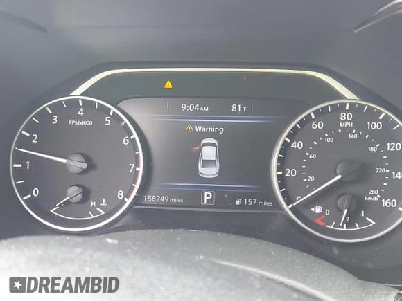 ✅ 2017 Nissan Maxima SL • VIN: 1N4AA6AP0HC373331 • Lot: 42752679. Listed on IAAI with 158,249 mi. Free auction sales archive from the USA and detailed vehicle history report at DreamBid. Image 7.