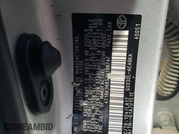 ✅ 2007 Toyota Avalon Limited • VIN: 4T1BK36B57U198747 • Lot: 93023855. Wystawiony na Copart z przebiegiem 172 806 mil. Bezpłatny archiwum sprzedaży aukcyjnych z USA i szczegółowy raport historii pojazdu na DreamBid. Zdjęcie 12.