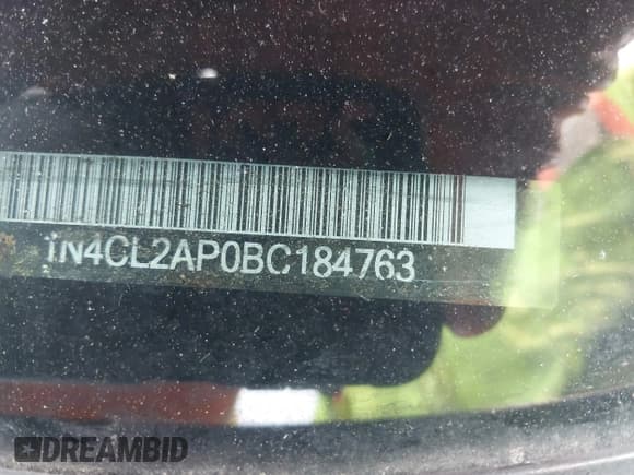 ✅ 2011 Nissan Altima Hybrid • VIN: 1N4CL2AP0BC184763 • Lot: 42333923. Listed on IAAI with 122,308 mi. Free auction sales archive from the USA and detailed vehicle history report at DreamBid. Image 12.