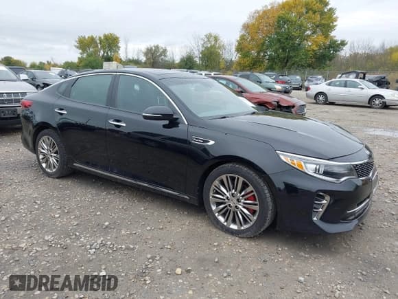 ✅ 2016 Kia Optima SXL Turbo • VIN: 5XXGV4L25GG077668 • Lot: 43427072. Listed on IAAI with 115,788 mi. Free auction sales archive from the USA and detailed vehicle history report at DreamBid. Image 1.