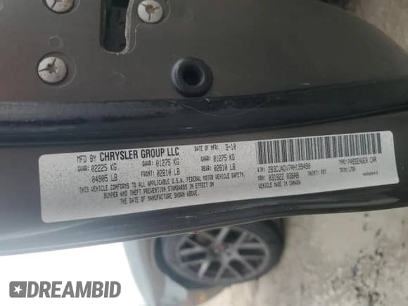 2010 Dodge Challenger SE z VIN 2B3CJ4DV7AH199490, wystawiony jako Copart lot #71583834 z przebiegiem 90 755 mil mil oraz Nie do naprawy • Non repairable. Historia ofert i sprzedaży dostępna na DreamBid. Obrazek 12.