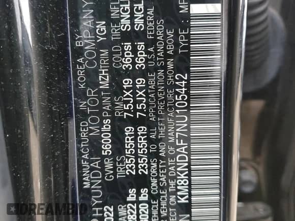 2022 Hyundai Ioniq 5 SEL z VIN KM8KNDAF7NU105442, wystawiony jako Copart lot #78639293 z przebiegiem 44 661 mil mil oraz Szkoda całkowita • Salvage title. Historia ofert i sprzedaży dostępna na DreamBid. Obrazek 13.