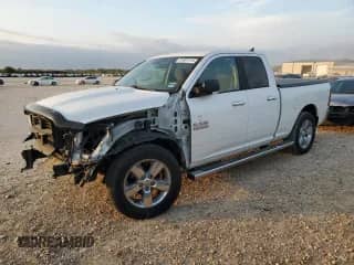2018 Ram 1500 SLT with VIN 1C6RR7GG9JS247393, listed as a Copart auction lot 81691174 with 55,564 mi miles and Salvage title. Bid and sale history available at DreamBid. Image 1.