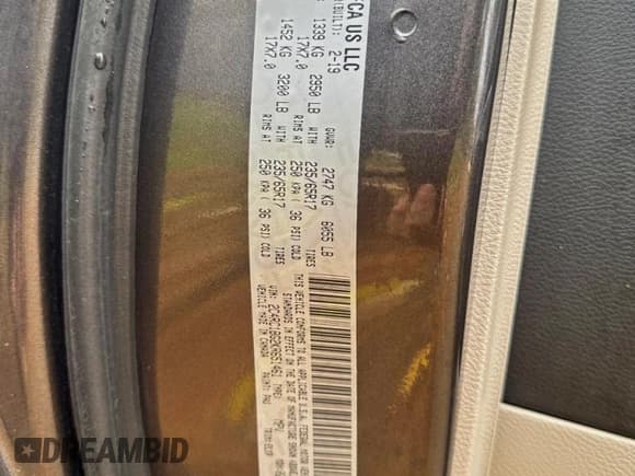 ✅ 2019 Chrysler Pacifica Touring L • VIN: 2C4RC1BG2KR651461 • Lot: 94815105. Wystawiony na Copart z przebiegiem 234 607 mil. Bezpłatny archiwum sprzedaży aukcyjnych z USA i szczegółowy raport historii pojazdu na DreamBid. Zdjęcie 10.