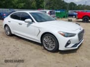 ✅ 2021 Genesis G70 2.0T • VIN: KMTG64LA2MU074982 • Lot: 42151060. Listed on IAAI with 72,878 mi. Free auction sales archive from the USA and detailed vehicle history report at DreamBid. Image 1.