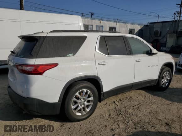 2020 Chevrolet Traverse LT Cloth with VIN 1GNERGKW3LJ285143, listed as a Copart auction lot 91207605 with 62,474 mi miles and Clean title. Bid and sale history available at DreamBid. Image 3.