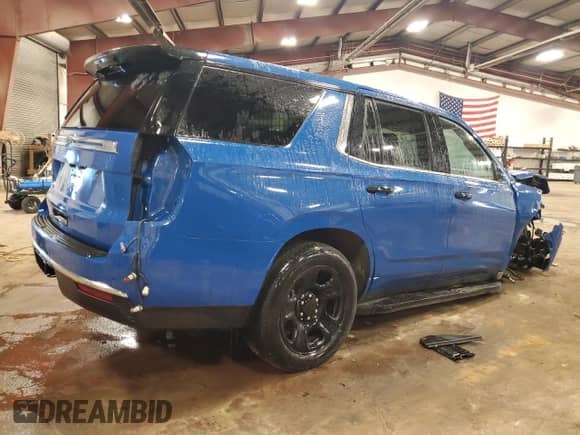 2023 Chevrolet Tahoe Commercial z VIN 1GNSKLED1PR360147, wystawiony jako Copart lot #87086855 z przebiegiem 2 164 mil mil oraz Szkoda całkowita • Salvage title. Historia ofert i sprzedaży dostępna na DreamBid. Obrazek 3.