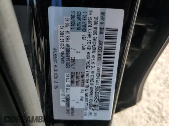 ✅ 2011 Mazda 2 Touring • VIN: JM1DE1HZ2B0105816 • Лот: 84736575. Опубликован ранее на Copart с пробегом 137 363 миль. Бесплатный доступ к архиву аукционных продаж из США и подробный отчёт об истории автомобиля на DreamBid. Изображение 12.