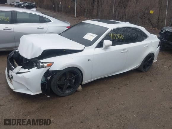 ✅ 2014 Lexus IS 350 • VIN: JTHCE1D27E5002272 • Lot: 41726762. Listed on IAAI with 83,008 mi. Free auction sales archive from the USA and detailed vehicle history report at DreamBid. Image 2.