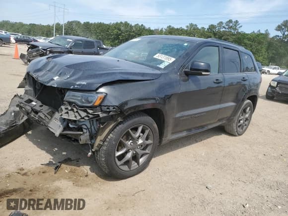 ✅ 2020 Jeep Grand Cherokee Limited X • VIN: 1C4RJEBG9LC245894 • Lot: 53131895. Listed on Copart with 174,686 mi. Free auction sales archive from the USA and detailed vehicle history report at DreamBid. Image 1.