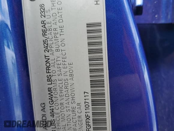 ✅ 2015 Audi S3 Prestige • VIN: WAUFFGFFXF1107117 • Lot: 70001075. Listed on Copart with 124,020 mi. Free auction sales archive from the USA and detailed vehicle history report at DreamBid. Image 12.