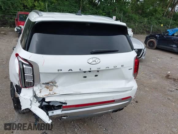 2024 Hyundai Palisade Calligraphy with VIN KM8R7DGE7RU664258, listed as a IAAI auction lot 42516522 with 37,621 mi miles and . Bid and sale history available at DreamBid. Image 16.