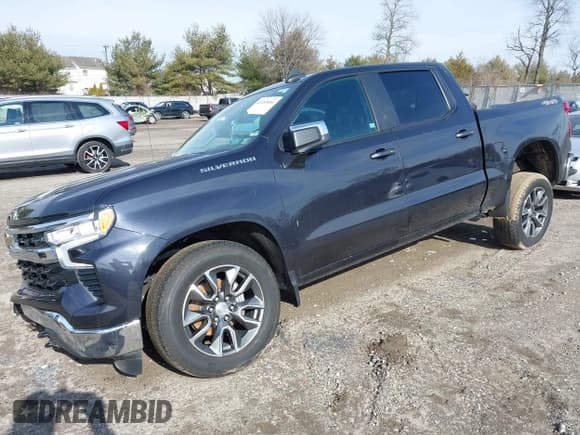 ✅ 2023 Chevrolet Silverado 1500 LT • VIN: 1GCPDKEK5PZ172023 • Lot: 41453066. Listed on IAAI with 93,611 mi. Free auction sales archive from the USA and detailed vehicle history report at DreamBid. Image 2.