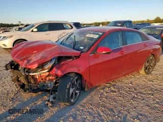 2023 Hyundai Elantra Limited z VIN KMHLN4AJXPU039111, wystawiony jako Copart lot #85421655 z przebiegiem 33 101 mil mil oraz Szkoda całkowita • Salvage title. Historia ofert i sprzedaży dostępna na DreamBid. Obrazek 1.