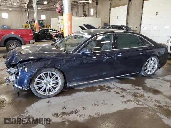 ✅ 2013 Audi A8 3.0L • VIN: WAURGAFD1DN002140 • Lot: 59010105. Listed on Copart with 151,732 mi. Free auction sales archive from the USA and detailed vehicle history report at DreamBid. Image 1.