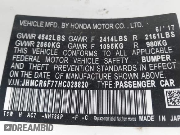 ✅ 2017 Honda Accord Touring • VIN: JHMCR6F77HC028820 • Lot: 43293240. Wystawiony na IAAI z przebiegiem 199 762 mil. Bezpłatny archiwum sprzedaży aukcyjnych z USA i szczegółowy raport historii pojazdu na DreamBid. Zdjęcie 9.