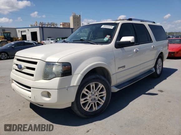✅ 2008 Ford Expedition Max Limited • VIN: 1FMFK19548LA10271 • Lot: 54533325. Listed on Copart with 192,397 mi. Free auction sales archive from the USA and detailed vehicle history report at DreamBid. Image 1.