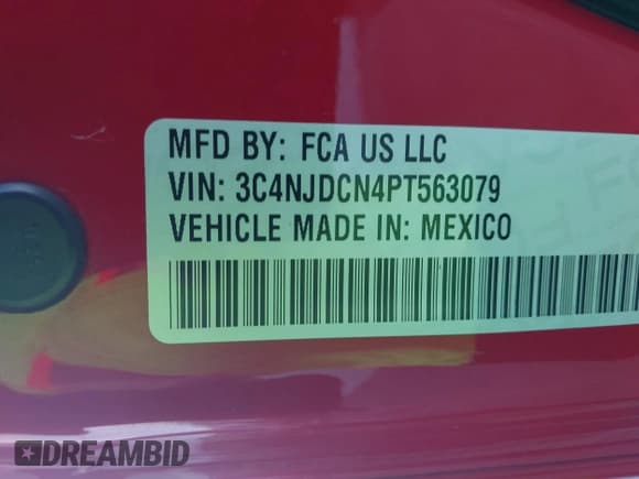 ✅ 2023 Jeep Compass (RED) Edition • VIN: 3C4NJDCN4PT563079 • Лот: 43402920. Опубликован ранее на IAAI с пробегом 18 732 миль. Бесплатный доступ к архиву аукционных продаж из США и подробный отчёт об истории автомобиля на DreamBid. Изображение 9.